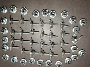 Chevy GM fender quarter door hood moulding clips sealer nuts 1/2 - 5/8 NORS 25pc - Picture 1 of 6
