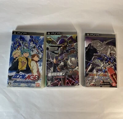Lot3 PSP Mobile Suit Gundam AGE & Earth Defense Force 2 & Gundam vs G. Next Plus - Image 1 of 4
