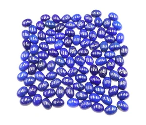 Natural Lapis Lazuli 101 Pcs 87.90 Ct Loose Lapis Cab Jewelry Making 7x5x3 mm - Picture 1 of 4