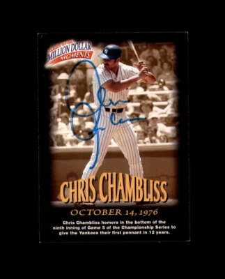 Chris Chambliss Signed 1997 Fleer Million Dollar New York Yankees Autograph - Image 1 of 2
