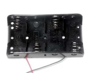 2 piezas Soporte de batería de plástico Casete R14P UM-2 C 1.5Vx4 Cable Plomo BH243A COMF 6V - Imagen 1 de 5