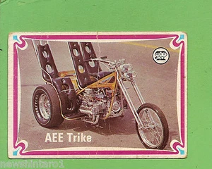 #D215. 1974 SCANLENS CHOPPERS & HOT BIKES CARD #52 AEE TRIKE - Picture 1 of 2
