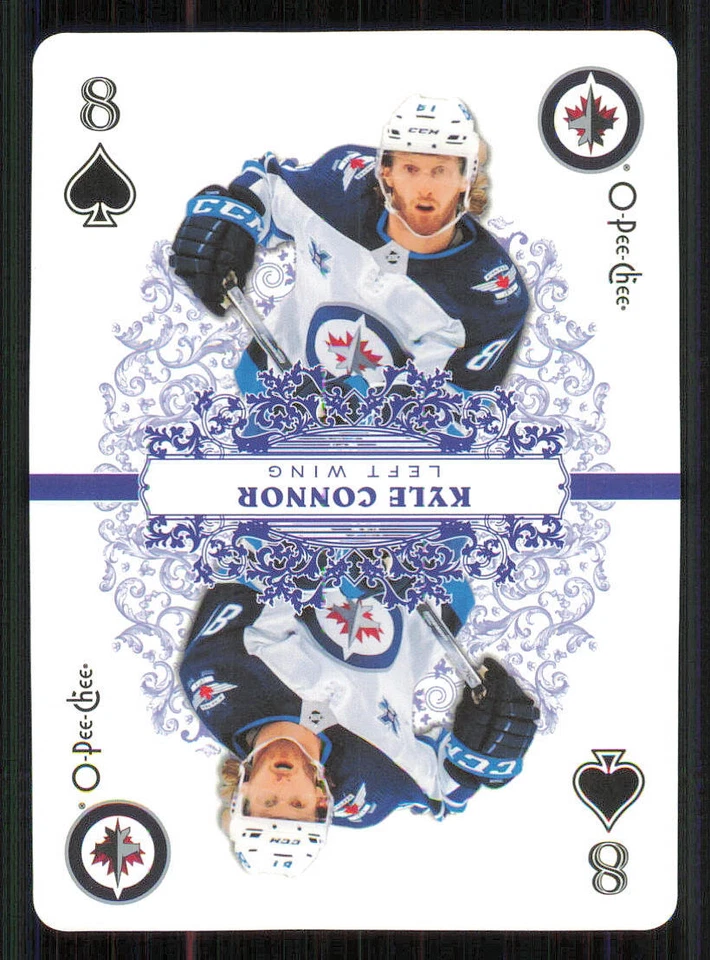 2022-23 O-Pee-Chee Playing Cards #8SPADES Kyle Connor - Image 1 of 2