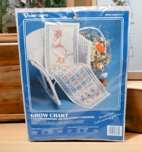Vogart Grow Chart 8757E para kit de bordado o pintura Gretchen's ABC'S con ganso - Imagen 1 de 10
