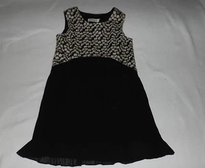 BNWT JOVONNISTA COCKTAIL PARTY DAISY PATTERN BLACK WHITE DRESS UK 8 EUR 36 - Picture 1 of 4