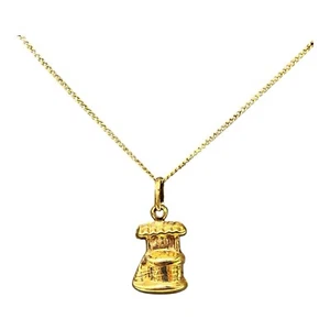9ct 9k Yellow Gold Wishing Well Charm Pendant 1.60 Grams. Brand New - Picture 1 of 7