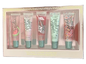New Victoria’s Secret 5 Holiday Flavor Favorites Lip Gloss Gift Set - Picture 1 of 3