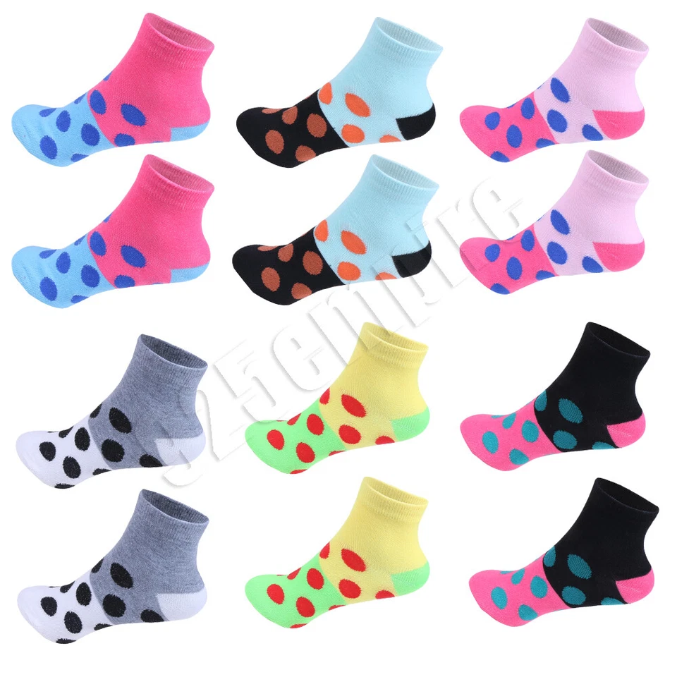 6 Pairs lot Wholesale Women White Black Casual Low Cut Ankle Socks 9-11 - Image 1 of 1