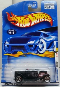 Hot Wheels Hooligan Black w/Flames 2001 First Editions Collector # 18 6/36 - Picture 1 of 3