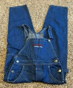 Red Oak Sportswear Kids Size 10/12 Denim Blue Jean Overalls Alabama Crimson Tide - Picture 1 of 9