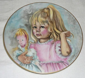 PINKY AND BABY Limoges France limited edition 1976 collector’s plate - Picture 1 of 2