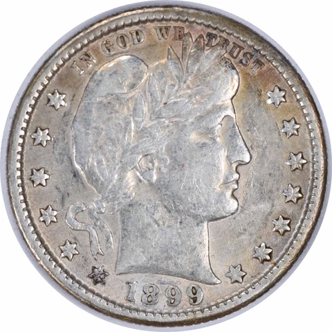 1899-S Barber Silver Quarter AU Uncertified #253 Cover