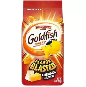Goldfish Flavor Blasted Cheddar Jack'd Crackers, Snack Crackers, 6.6 oz bag - Picture 1 of 6