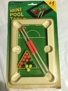 MINI POOL TABLE Top Game Ages 3+ Still In Plastic Package - Picture 1 of 4