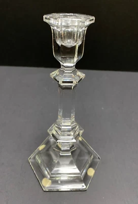 Baccarat France Versailles Candle Holder 7" Single Crystal Candelstick Signed - image 1 of 4
