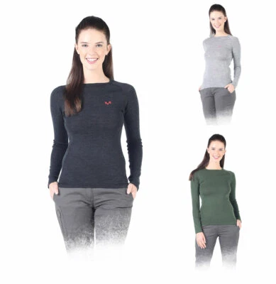Baselayer Damen - 100% Merinowolle - Merino Funktionsshirt - Langarm  l  Woolona - Bild 1 von 4