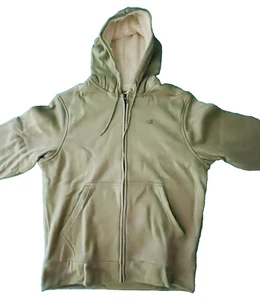 Men's Champion Sherpa Wicking Lined Zipper Hoodie Sage Green XLarge Double-Dry - Picture 1 of 14