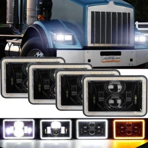 Faros LED de 4x6 pulgadas con haz DRL Hi-Lo para Kenworth Peterbilt Oldsmobile - Imagen 1 de 12