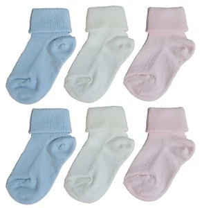 6 Paare Socken Neu Geboren Warme Baumwolle Mit Revers Mafer - Bild 1 von 16