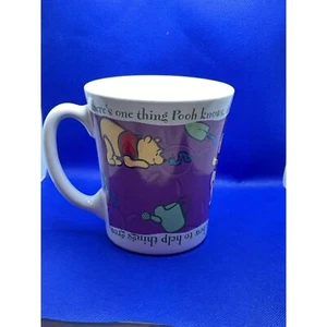 Tazza da giardinaggio vintage Winnie The Pooh 12 oz 1997 Disney Made in Thailand ceramica pura - Foto 1 di 9