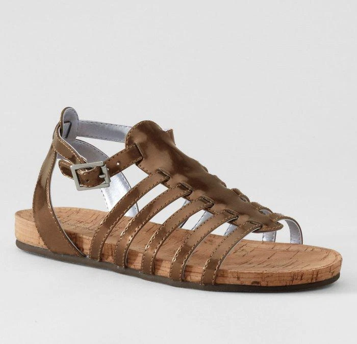 Sandalias LANDS' END Little Girls 9, 10, 11 Elektra Gladiator Nuevas con Etiquetas Foto 1 de 1