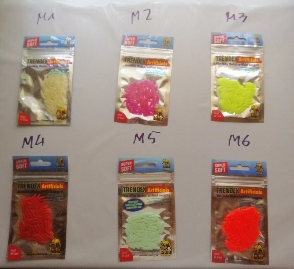 Künstliche Maden von Behr in verschienen Farben - Bild 1 von 4