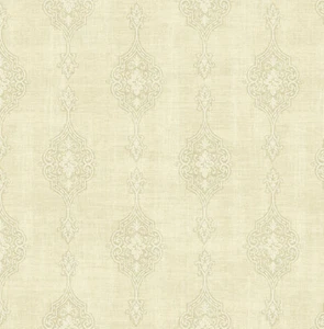Tappezzeria, Designtapete, Feltro, Lucido, Lino, Ornamento, Sand, Avorio, Madre - Foto 1 di 5