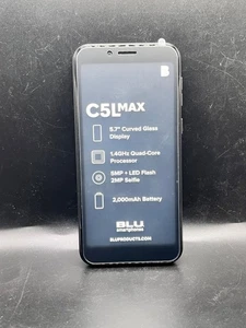 BLU C5L MAX schwarz 16GB 2GB RAM 5,7" Quad-Core (entsperrt) Smartphone - Bild 1 von 4
