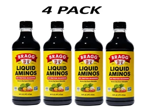 Condimento de proteína de soja líquido sin gluten Bragg, 16 fl oz. Pack de 4 - Imagen 1 de 1