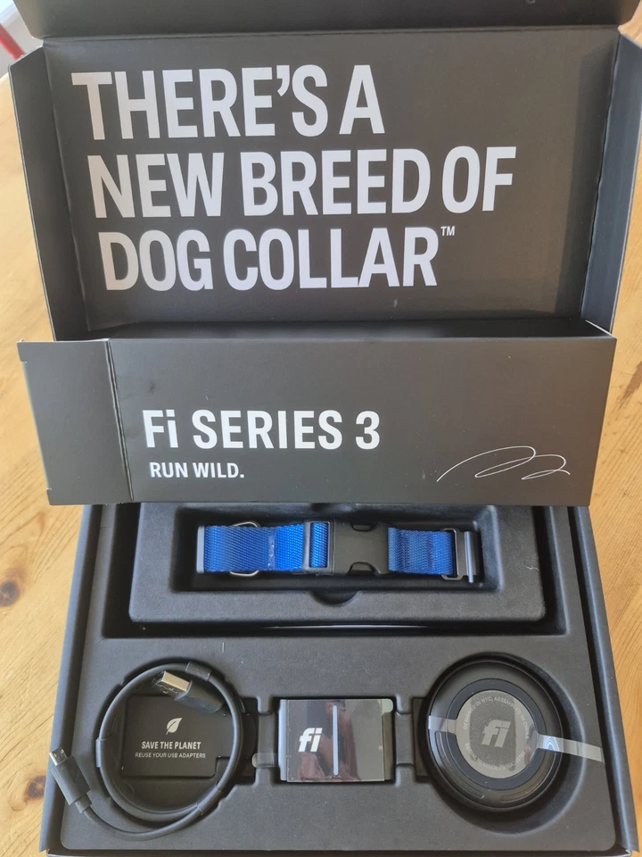 Fi Collar Blue XS - NEW w/ ONE YEAR Subscription (8/15/26)!! Series 3 Dog GPS - Image 1 of 2
