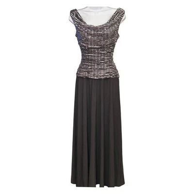 Y2K R&M Richards Petite Black Sequin Sparkle Evening Gown Holiday New Year's 4P - Image 1 of 4