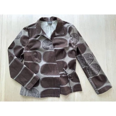 MARIMEKKO Vintage Blazer, Wrap Jacket, Size M/L Geometric Print, Size 40 - Image 1 of 4