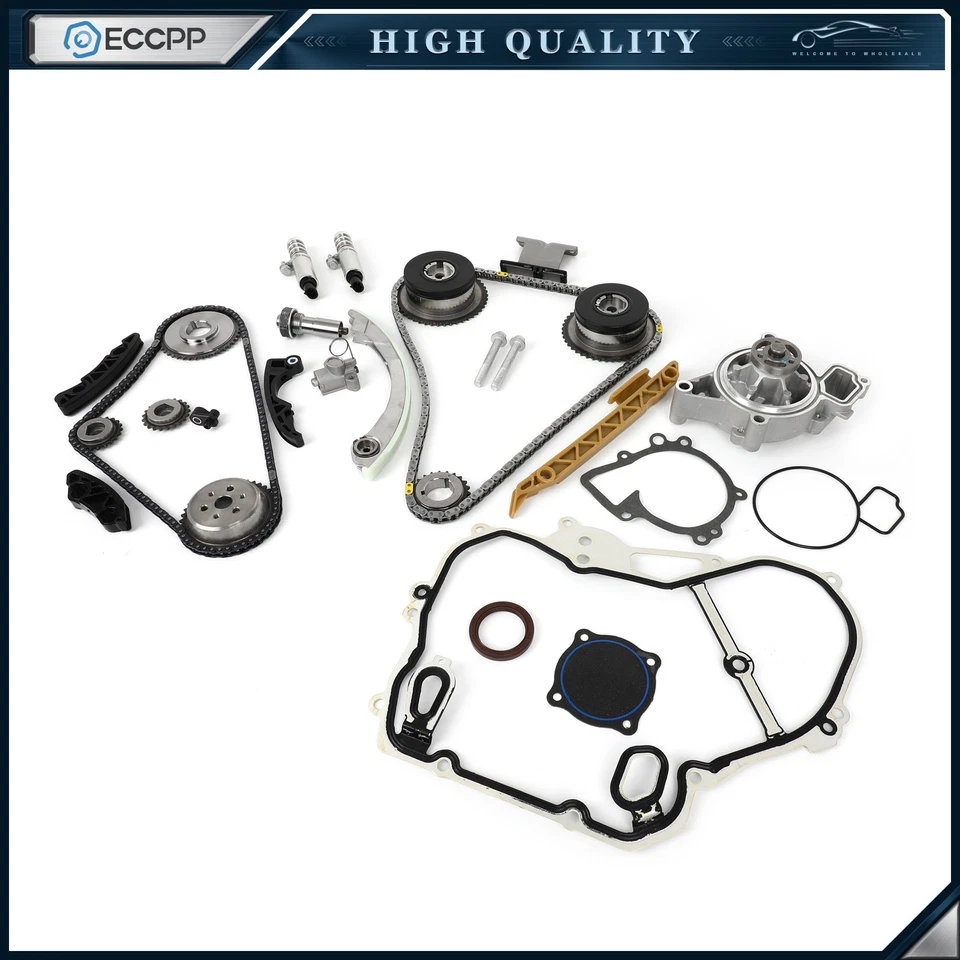 Kit de cadena de distribución bomba de agua VVT engranaje para Chevy Equinox Buick GMC 2,4 L 2,2 L 11-17 Foto 1 de 4