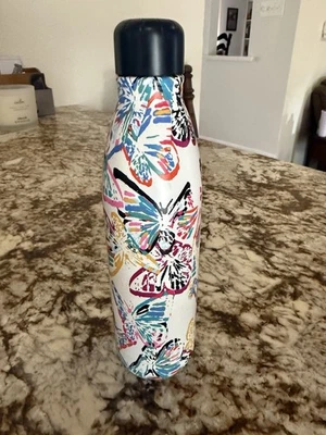 Многоцветная бутылка для воды бабочка никогда не использовалась - Изображение 1 из 2