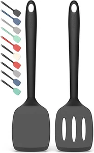 2 Pack Silicone Spatula Set, High Heat Resistant, BPA Free Kitchen Spatula, S... - Picture 1 of 6