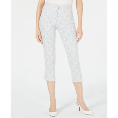 Pantalones cortos Alfani Jacquard cintura alta cítricos puesta de sol para mujer talla 4 Foto 1 de 4