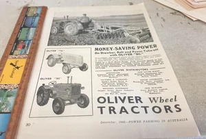 Oliver 70 80 90 1946 tractores anuncio de ventas australiano - Imagen 1 de 1
