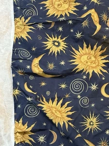 Vintage Himmlische Sonne Mond Sterne Staub Rüschen Bett Rock Twin Size  - Bild 1 von 6