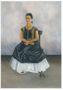 Postkarte: Frida Kahlo - Itzcuintli-Hund mit mir, Selbstporträt - Picture 1 of 1