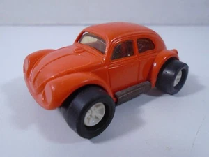 VECCHIA AUTO 2,5" TONKA--ARANCIONE VOLKSWAGEN MAGGIOLINO BUG (LOOK) - Foto 1 di 6