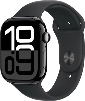 Apple Watch Series 10 46mm GPS schwarz M/L Aluminium Sehr Gut – Refurbished  - Bild 1 von 3