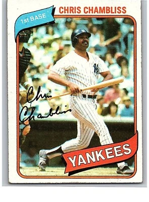 1980 Topps Baseball Card Single - #625 Chris Chambliss A1 - Image 1 of 2