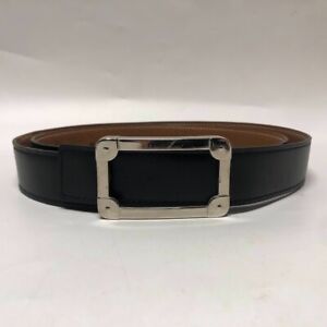 Hermes Vintage Leather Black Belt Rare