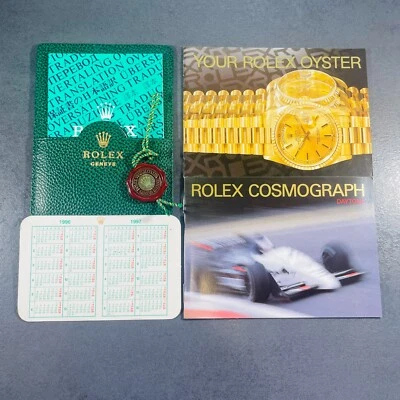 Rolex Daytona Booklet SET 1996/97 inglese per ref. 16520 16523 16528 - Immagine 1 di 4