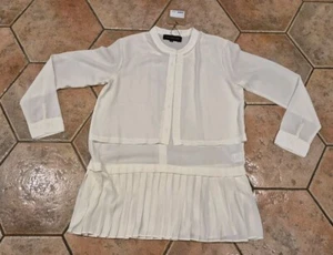 DAMEN LONG LAGENLOOK CHIFFON TUNIKA SHIRT VON HIDDEN FOREST MARKET - M - Bild 1 von 5