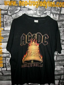 Vintage AC DC rock cotton jersey shirt trikot maillot '80s - Picture 1 of 1