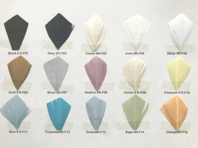 Pluma de ganso pluma flor montaje sombrerería sombrero fascinador postizos 80 colores Foto 1 de 3