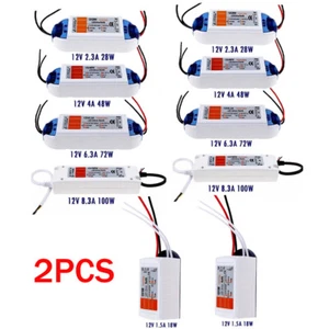 2Pcs Transformer Power Supply AC 110V 220V To DC 12V Adapter For LED Strip - Picture 1 of 13