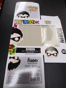 Funko Pop! TEEN TITANS ROBIN #107 REPLACEMENT EMPTY BOX ONLY! Slight Bend - Picture 1 of 2