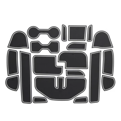 Anti-Slip Cup Mat for Nissan Navara NP300 D23 Car Accessories Rubber Pad WHITE - Imagem 1 de 4